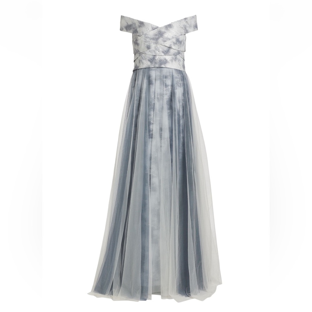 Rene Ruiz collection - tulle off the shoulder gown